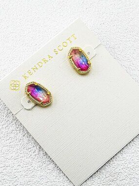 Kendra Scott Tricolor Shell Stud Earrings